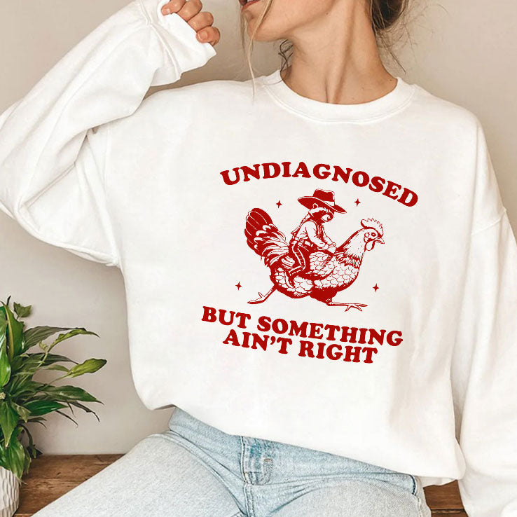 Undiagnosed But Something Ain’t Right Funny Raccoon Chicken T Shirt