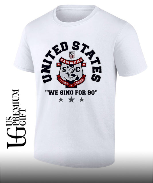United States Sammers We Sing For 90 logo shirt