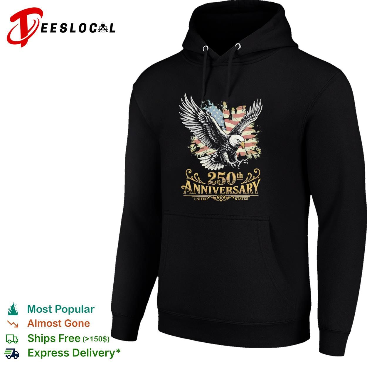 United States bald eagle 250th anniversary shirt