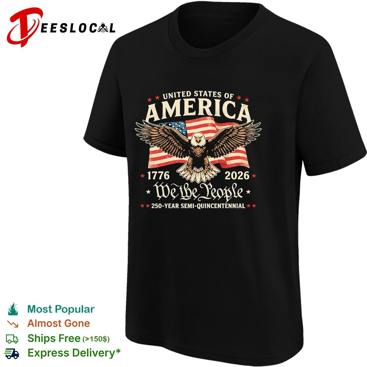 United States of America 1776 2026 We the People 250 Year Semi Quincentennial shirt