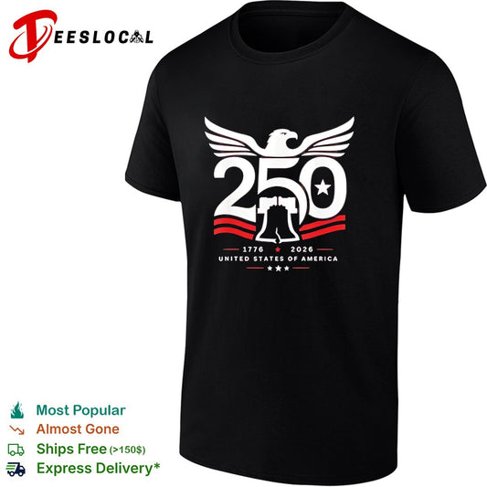United States of America 250 1776 2026 Anniversary Eagle Liberty Bell Patriot shirt