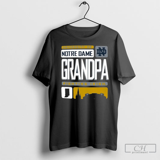 University Of Notre Dame Fighting Irish Grandpa T Shirts