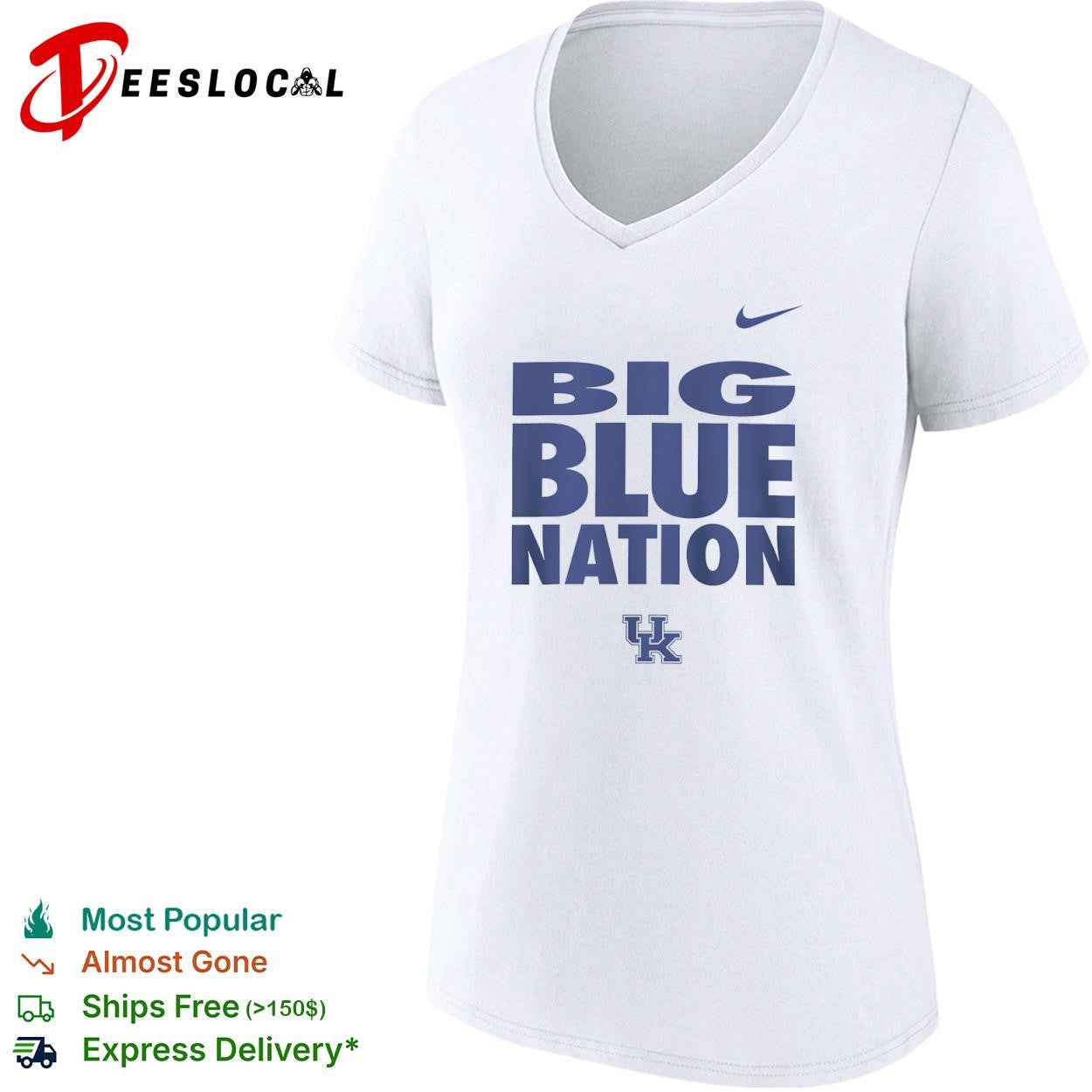 University of Kentucky Big Blue Nation logo shirt