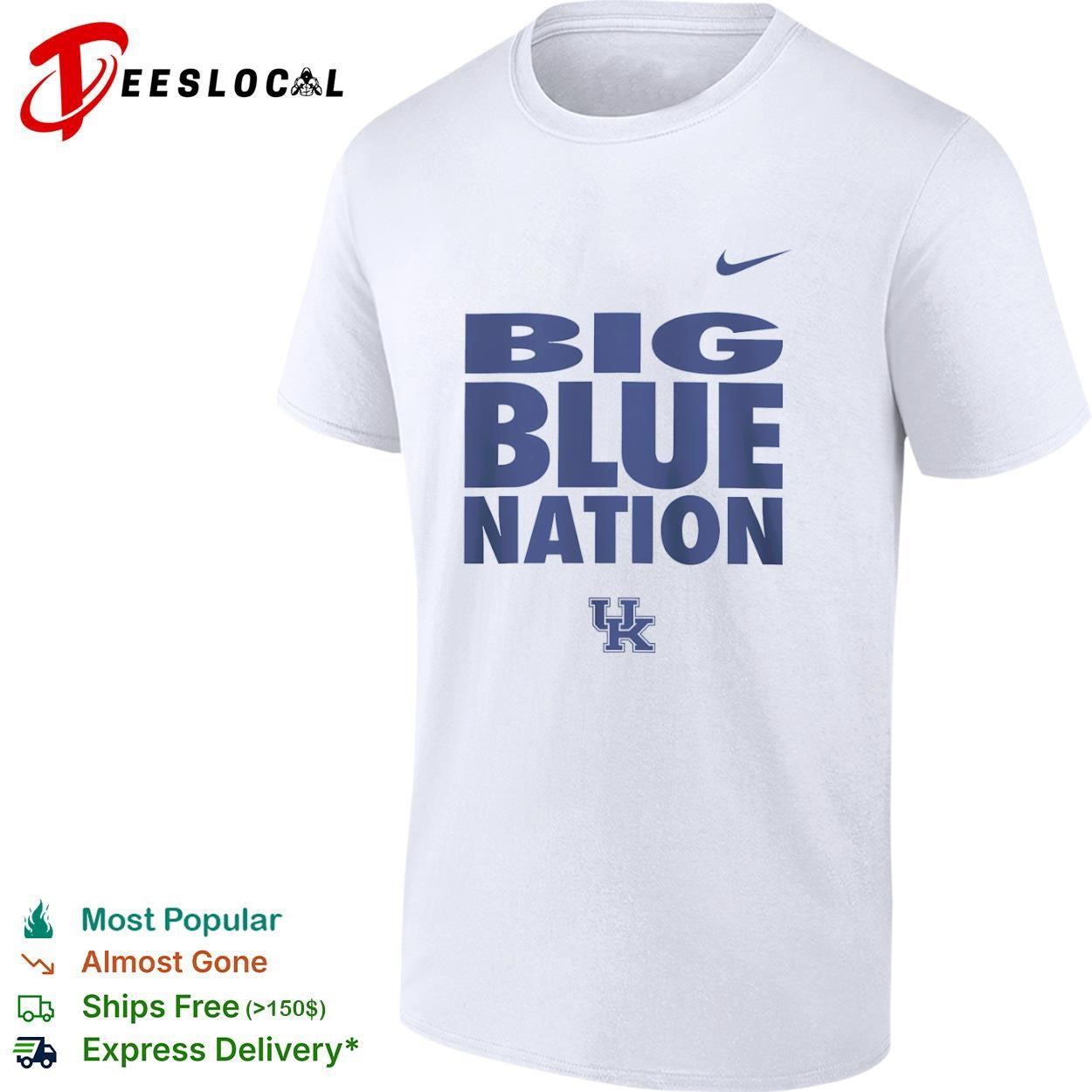 University of Kentucky Big Blue Nation logo shirt