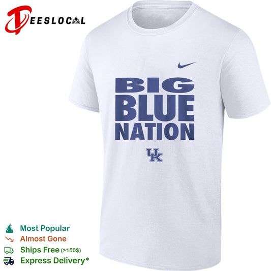 University of Kentucky Big Blue Nation logo shirt