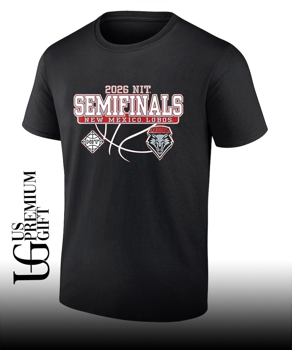 University of New Mexico Lobos Men’s Basketball 2026 NIT Semifinals shirt