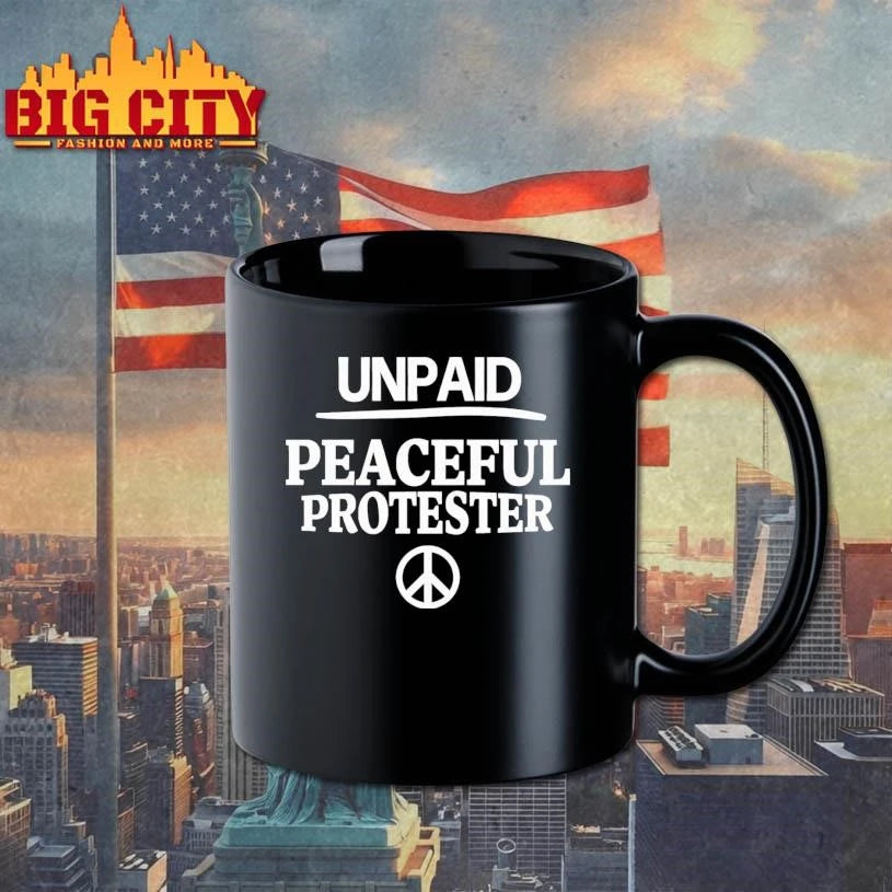 Unpaid Peaceful Protester Peace Symbol Shirt