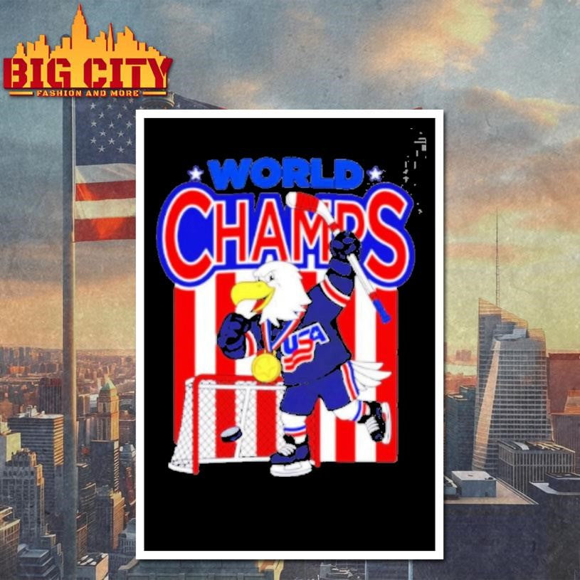 Usa Hockey World Champs 2026 Mascot Shirt