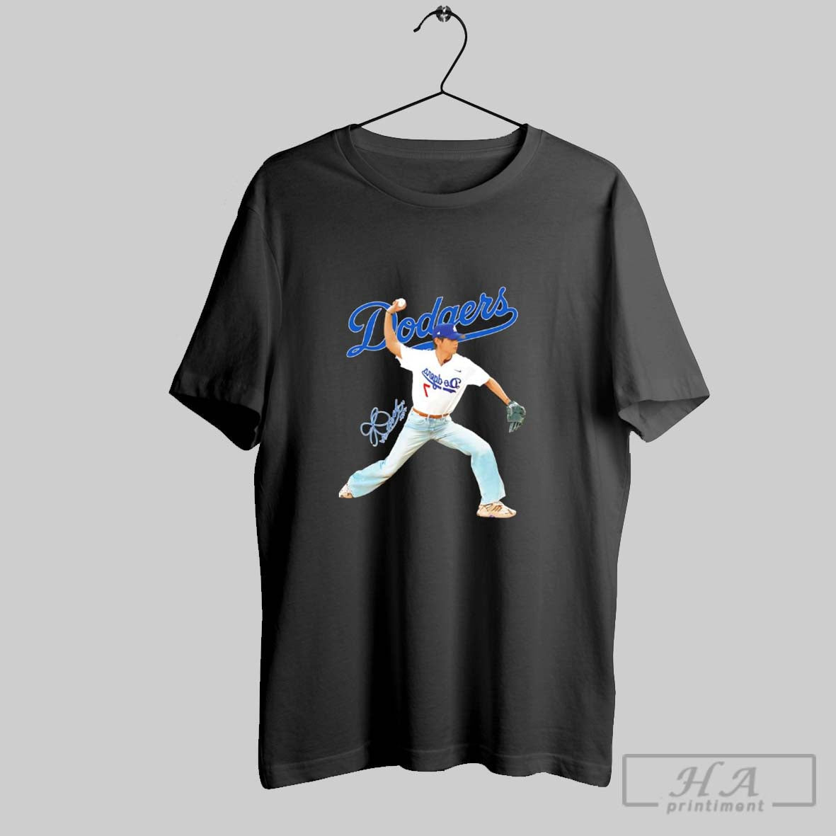 V Bts X Los Angeles Dodgers Baseball Throwing Position Signature