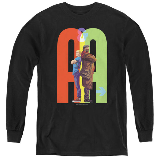Archer & Armstrong Back To Bak Long Sleeve Kids Youth T Shirt Black - clothing by TeeHivey.com