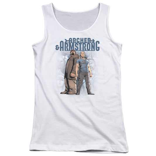 Archer & Armstrong Two Against All Womens Tank Top Shirt White - clothing by TeeHivey.com