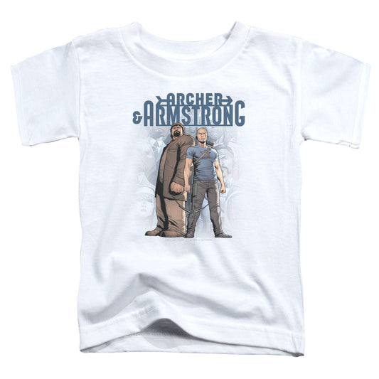 Archer & Armstrong Two Against All Toddler Kids Youth T Shirt White - clothing by TeeHivey.com