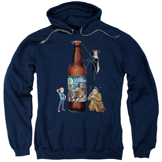 Archer & Armstrong Ale Mens Hoodie Navy Blue - clothing by TeeHivey.com