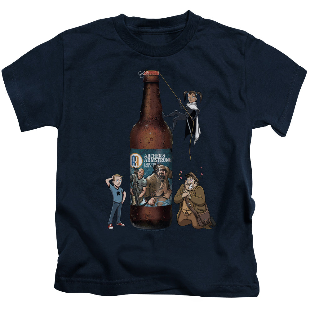 Archer & Armstrong Ale Juvenile Kids Youth T Shirt Navy Blue - clothing by TeeHivey.com