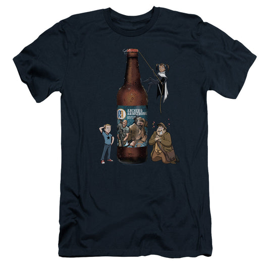 Archer & Armstrong Ale Slim Fit Mens T Shirt Navy Blue - clothing by TeeHivey.com