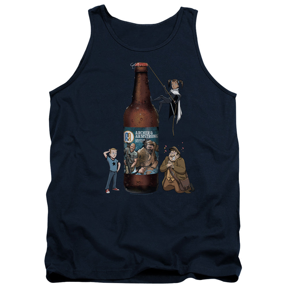 Archer & Armstrong Ale Mens Tank Top Shirt Navy Blue - clothing by TeeHivey.com