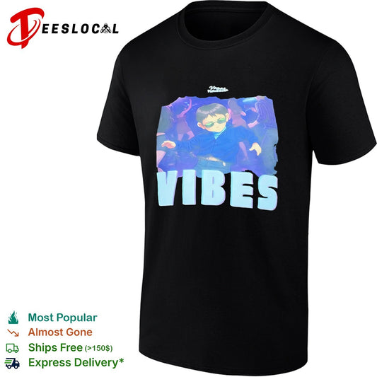 VIBES comic character shirt