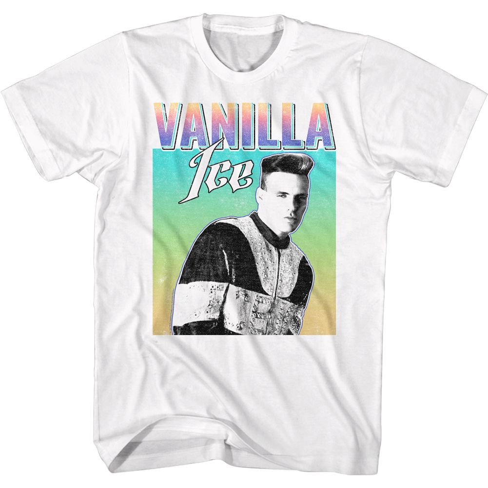 Vanilla Ice - Vanilla Gradient - Short Sleeve - Adult - T-Shirt - clothing by TeeHivey.com