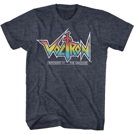 Voltron - Rainbow Logo - Short Sleeve - Heather - Adult - T-Shirt - clothing by TeeHivey.com