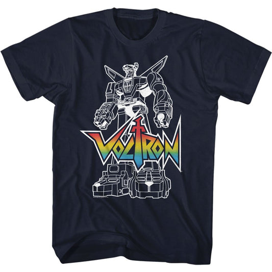 Voltron - With Logo - Short Sleeve - Adult - T-Shirt - clothing by TeeHivey.com