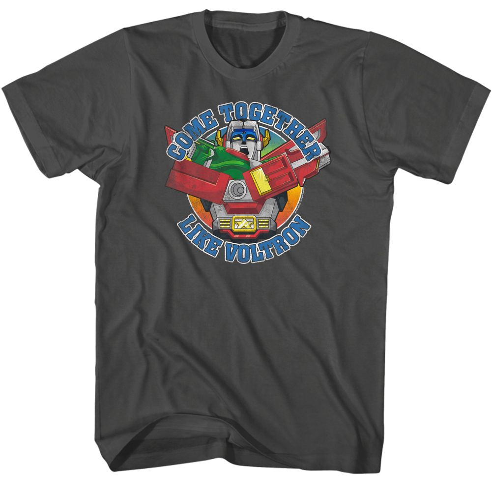Voltron - Come Together - Short Sleeve - Adult - T-Shirt - clothing by TeeHivey.com