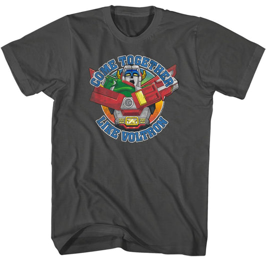 Voltron - Come Together - Short Sleeve - Adult - T-Shirt - clothing by TeeHivey.com