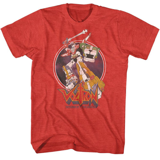Voltron - Space Circle - Short Sleeve - Heather - Adult - T-Shirt - clothing by TeeHivey.com