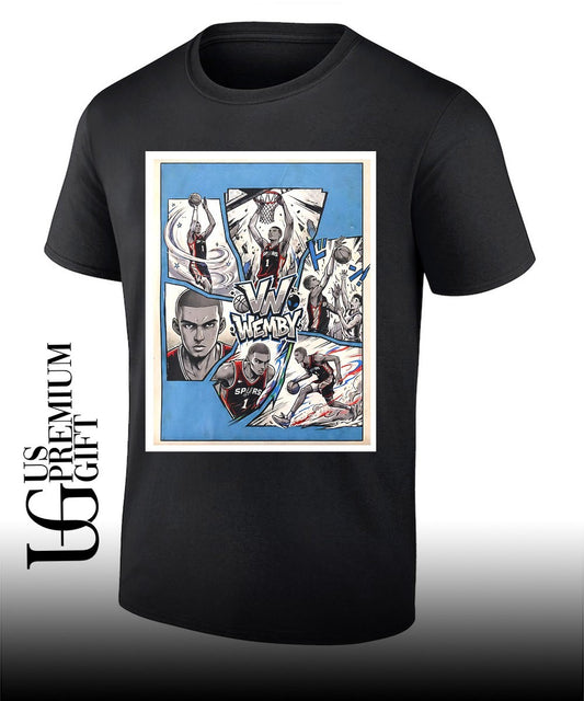 VW Wemby Victor Wembanyama San Antonio Spurs NBA Basketball cartoon shirt