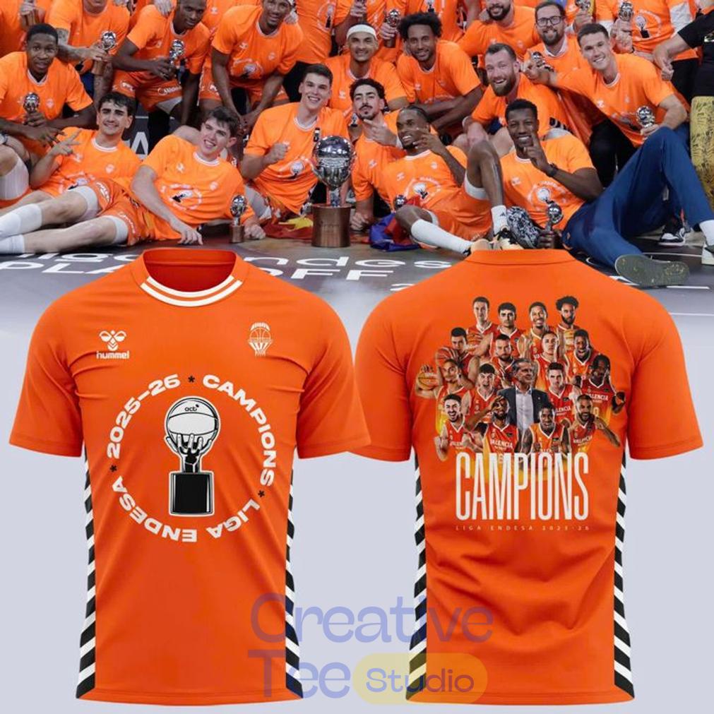 Valencia Basket 2026 Liga Endesa Champions T-Shirt
