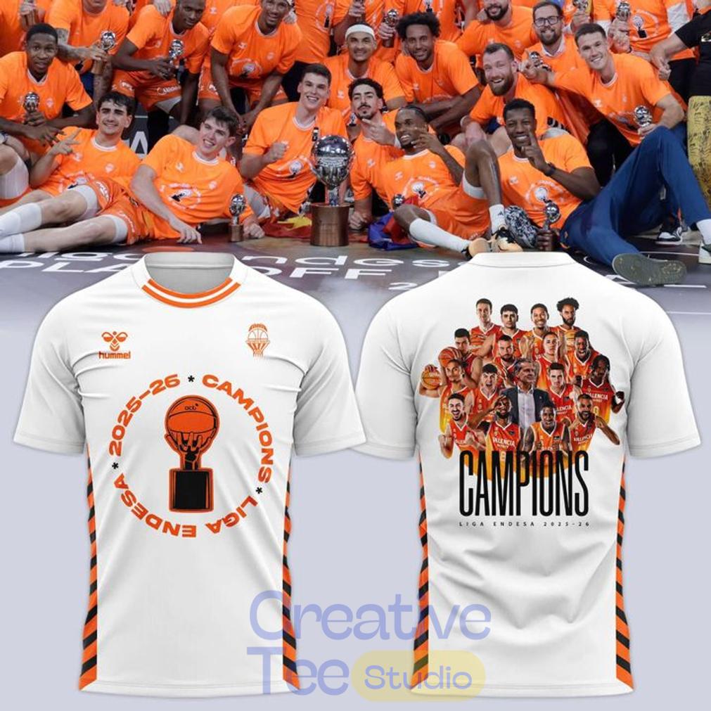 Valencia Basket 2026 Liga Endesa Champions T-Shirt