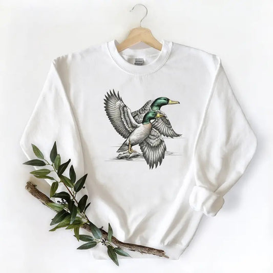 Valentine Mallard Ducks Couple Unisex Tshirt Sweatshirt Hoodie, for duck hunters, husbands and Mallard duck lovers
