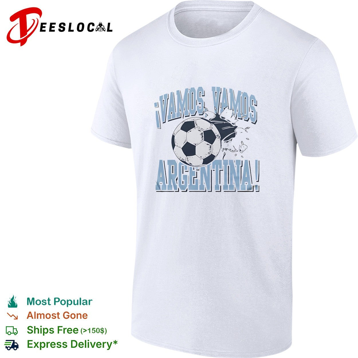 Vamos vamos Argentina soccer ball shirt