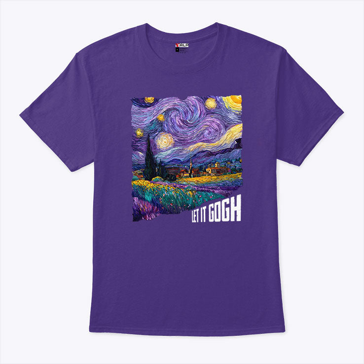 Van Gogh Starry Night Let It Gogh T Shirt