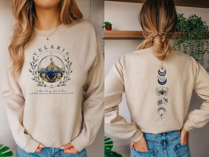 Velaris City Of Starlight Sweatshirt, Velaris Acotar Tee Shirt, Sarah J Mass T-Shirt, Fantastic Book Sweater, SJM Merch, Court Of Dreams, Gift For Book Lovers