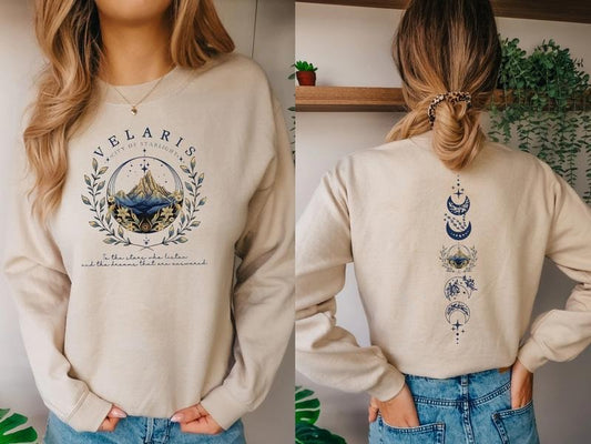 Velaris City Of Starlight Sweatshirt, Velaris Acotar Tee Shirt, Sarah J Mass T-Shirt, Fantastic Book Sweater, SJM Merch, Court Of Dreams, Gift For Book Lovers