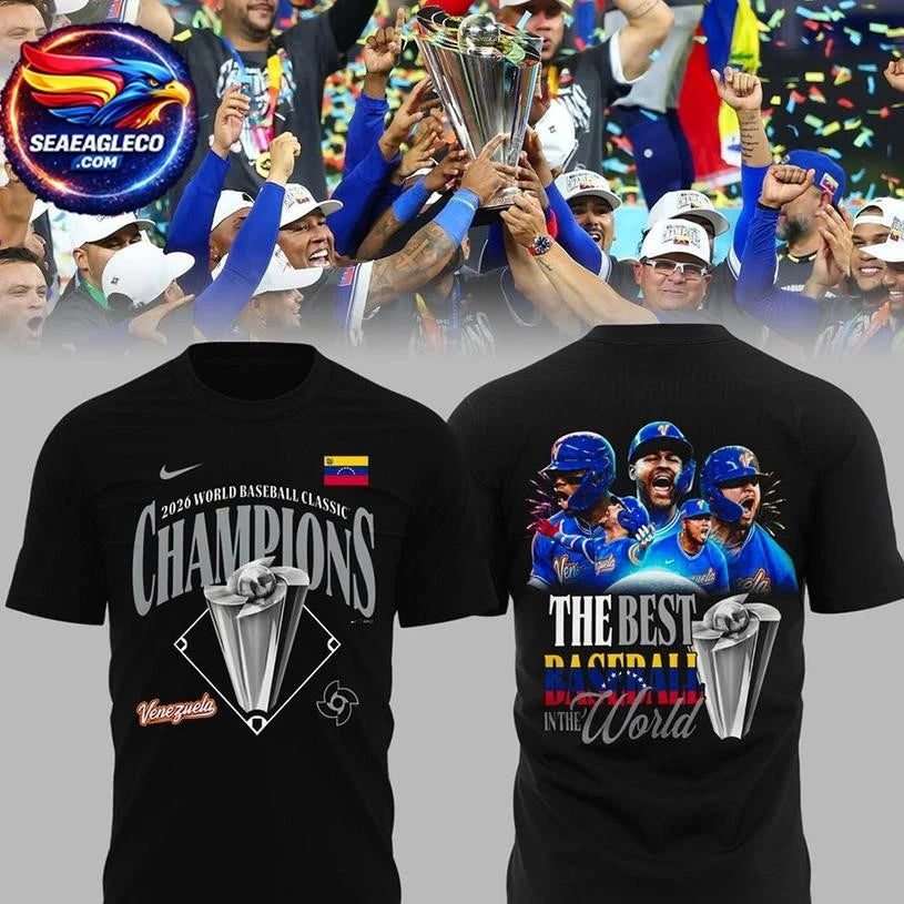 Venezuela World Baseball Classic 2026 Champions Two Sided Shirt