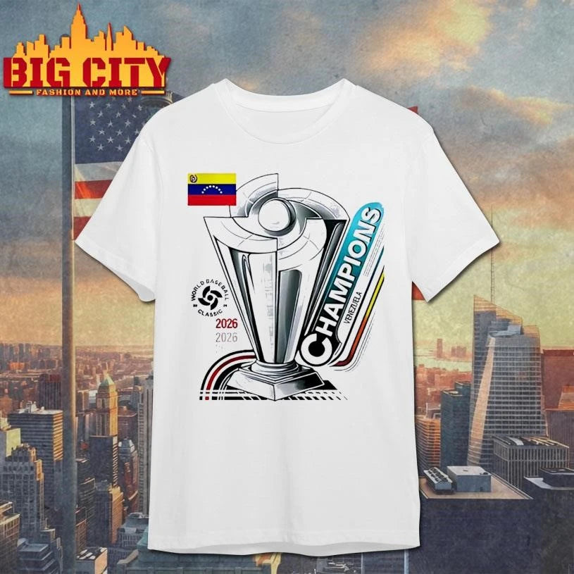 Venezuela World Baseball Classic 2026 Champions trophy logo T Shirt