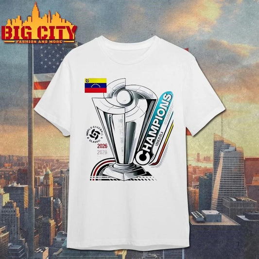 Venezuela World Baseball Classic 2026 Champions trophy logo T Shirt