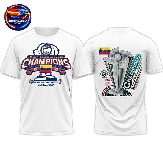 Venezuela World Baseball Classic Champions 2026 Two Sided Shirt