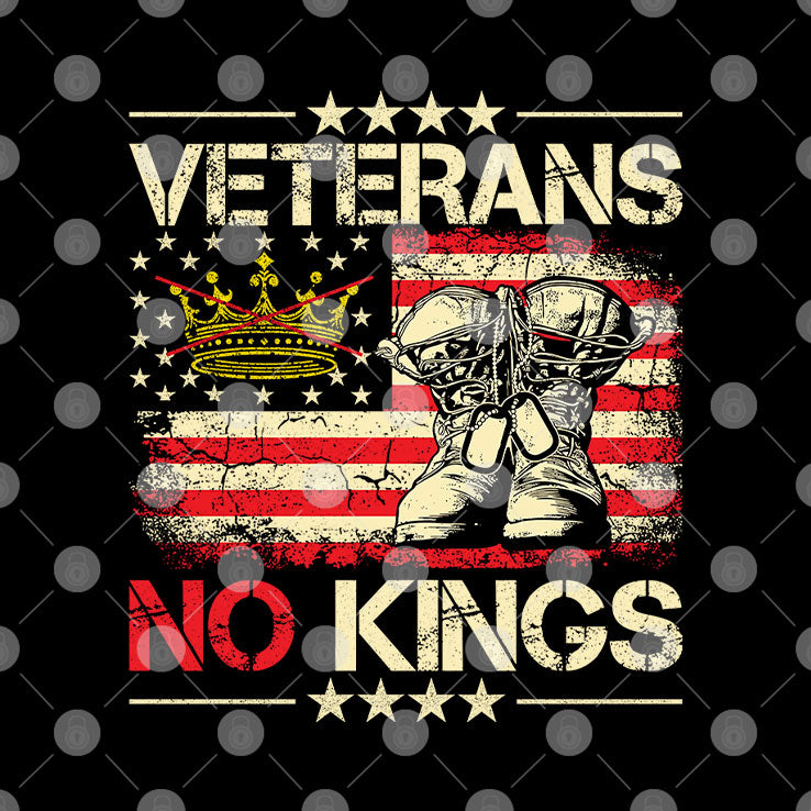 Veterans No Kings Military Protest T Shirt