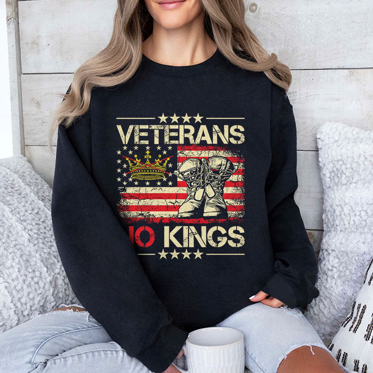Veterans No Kings Military Protest T Shirt