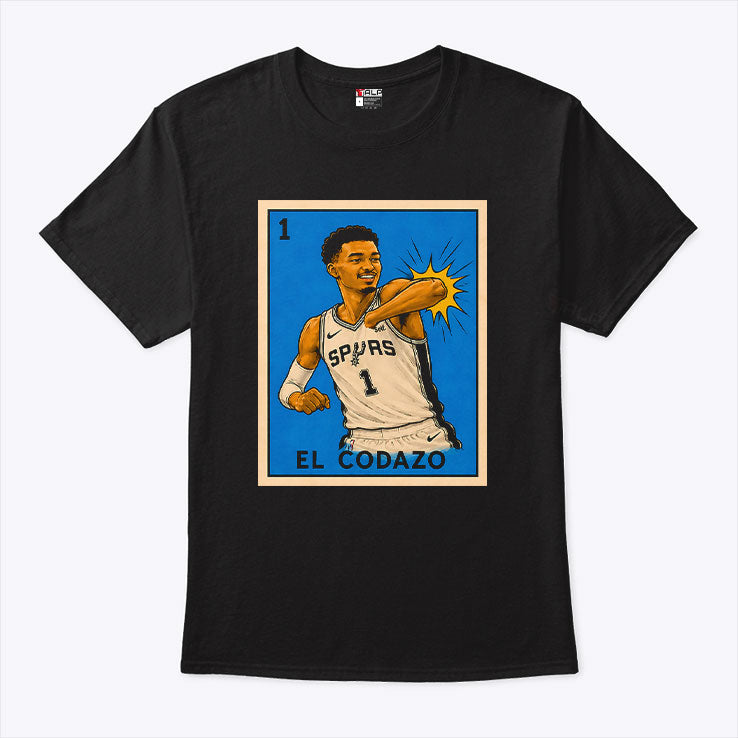 Victor Wembanyama Elbowing El Codazo San Antonio Spurs NBA 2026 Shirt