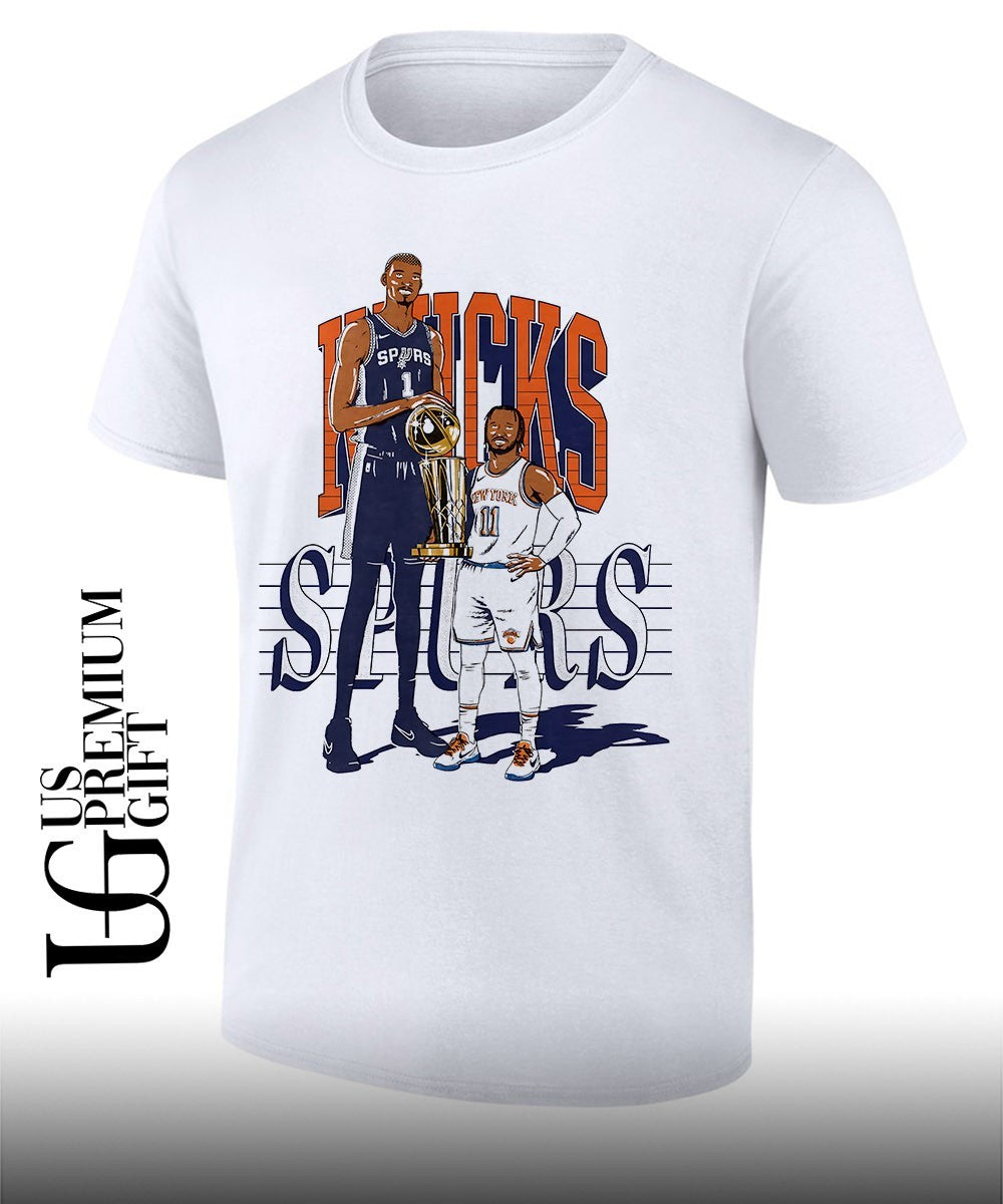 Victor Wembanyama Jalen Brunson NBA Finals Knicks Spurs NBA 2026 shirt