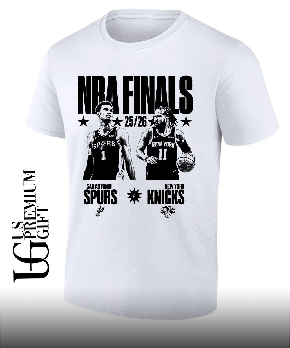 Victor Wembanyama Jalen Brunson Spurs Knicks NBA Finals 25_26 shirt