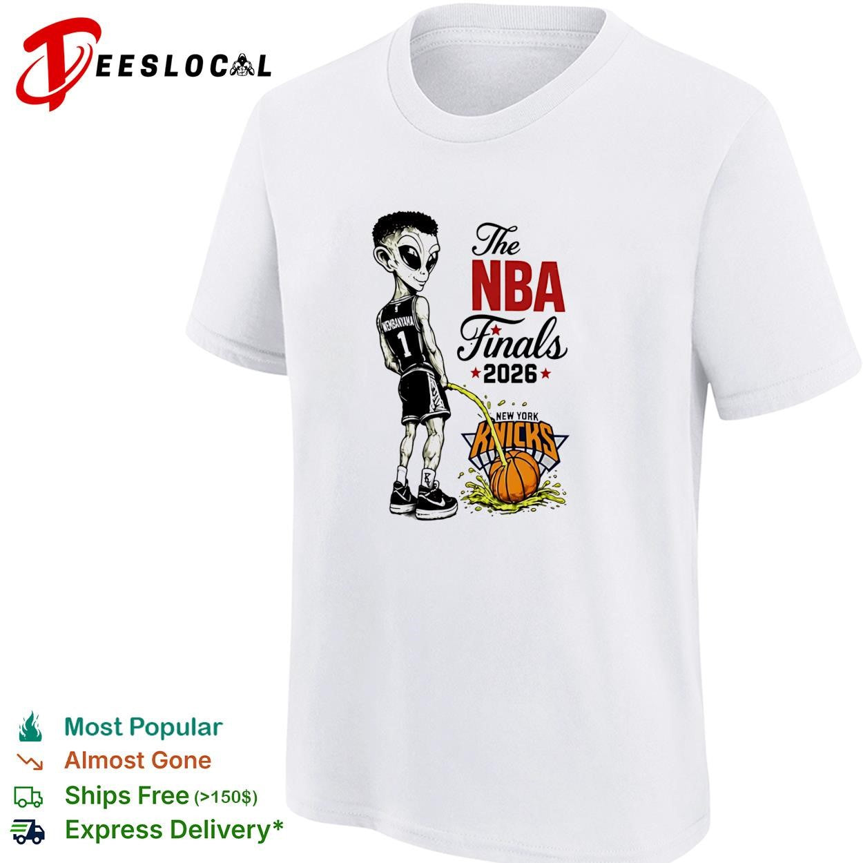 Victor Wembanyama Peeing On Alien Cartoon Anti Knicks Finals 2026 shirt