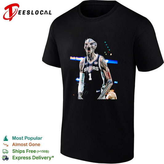Victor Wembanyama San Antonio Spurs NBA Alien Parody shirt