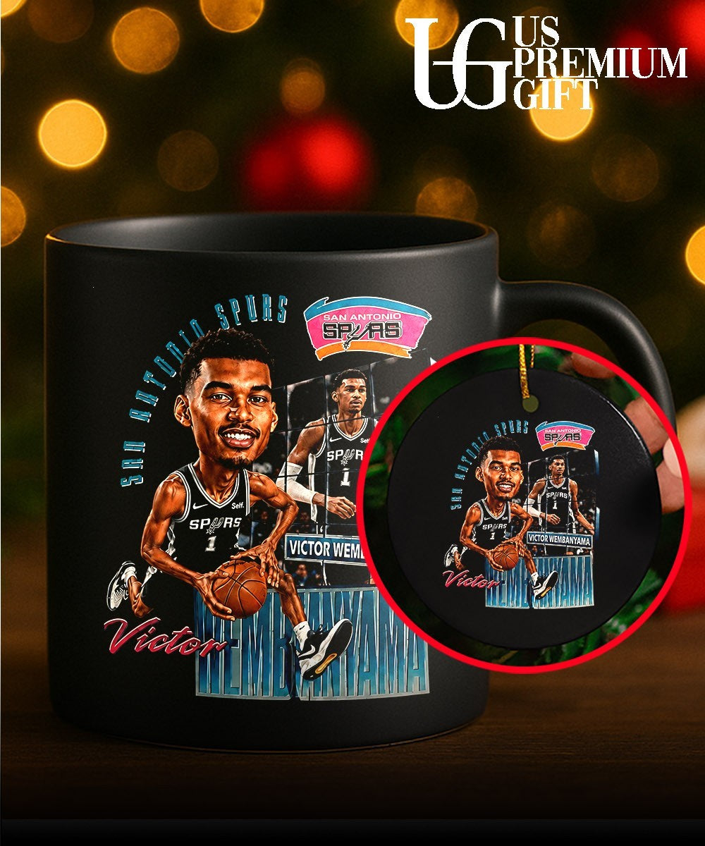 Victor Wembanyama San Antonio Spurs NBA Basketball player caricature shirt