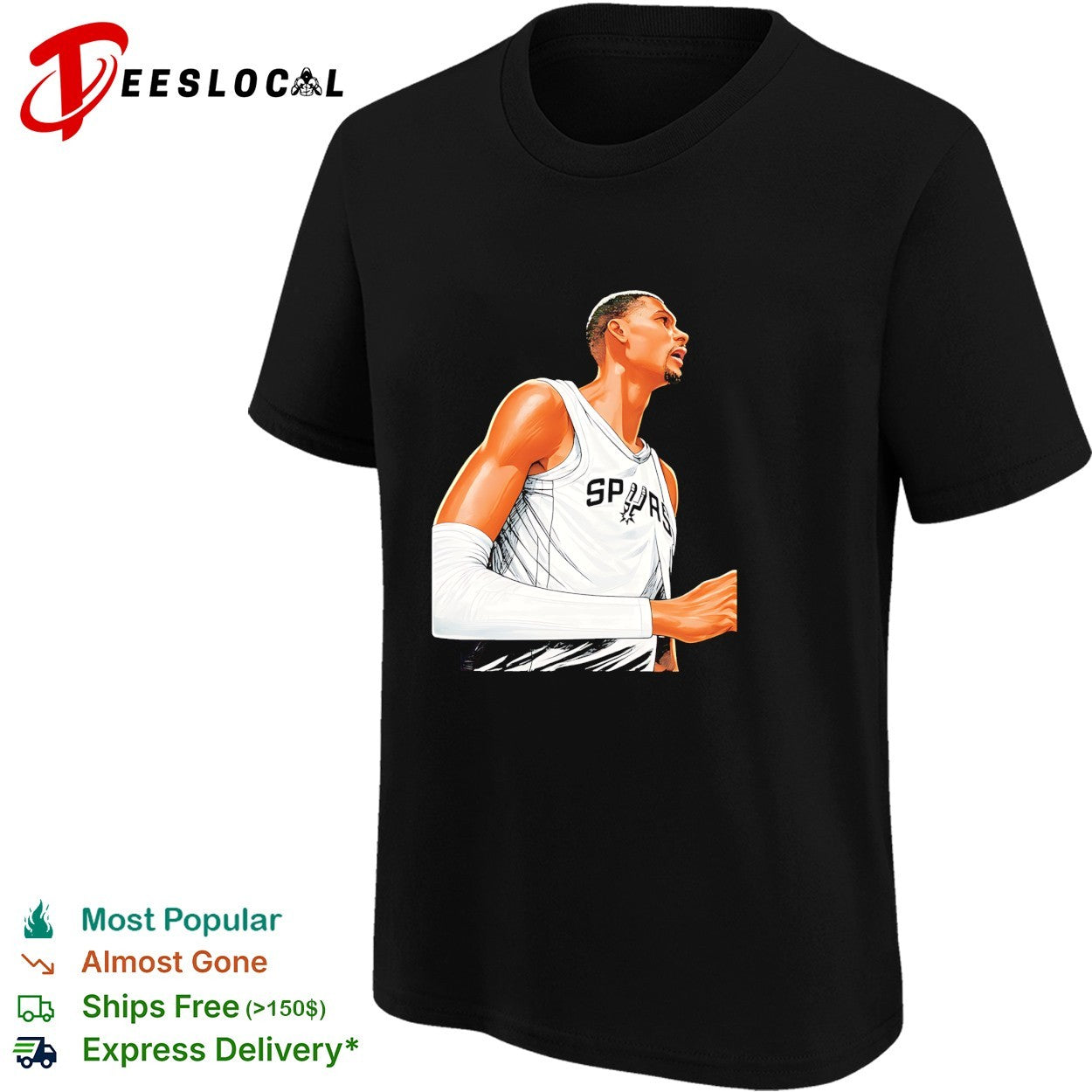 Victor Wembanyama San Antonio Spurs NBA Finals 2026 side view shirt