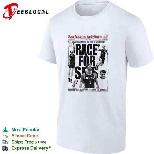 Victor Wembanyama San Antonio Spurs NBA Race for Six San Antonio Anti Times shirt