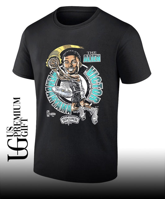 Victor Wembanyama San Antonio Spurs NBA The Alien Membanyama caricature shirt